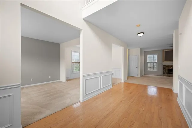 wooden floor in an empty room