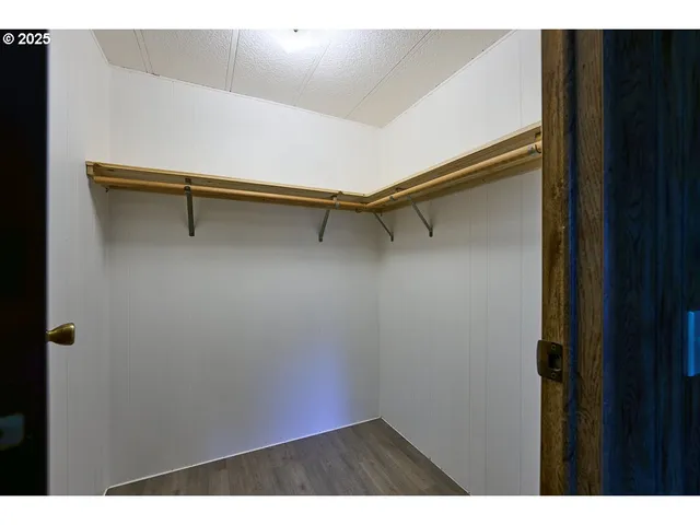 a close view of closet