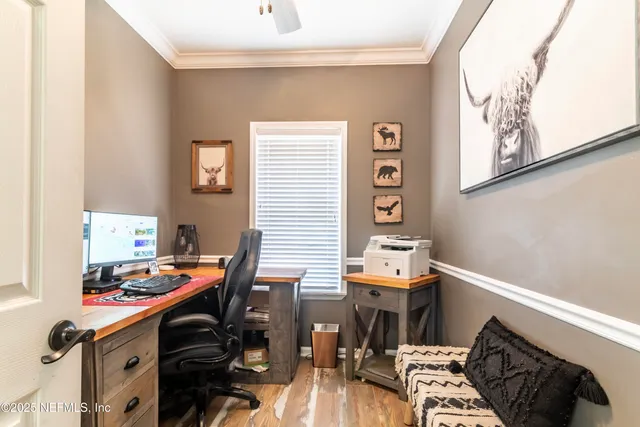 a room with furniture and window