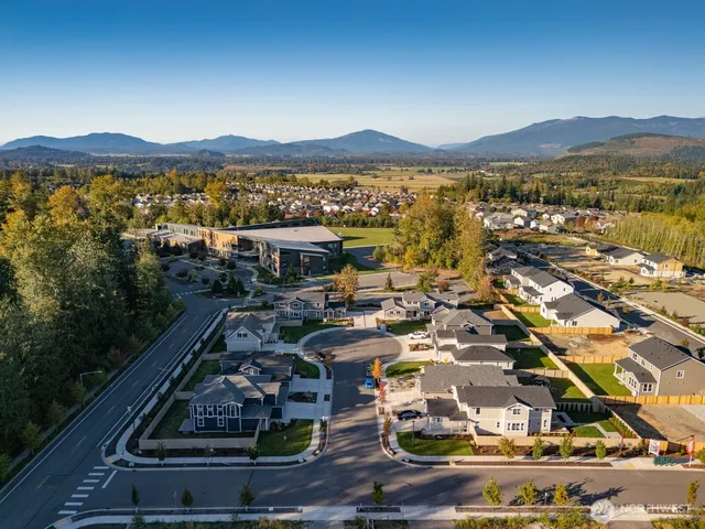 a view of city and mountain