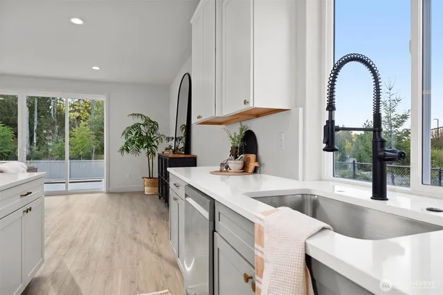 a very nice looking room with a large window