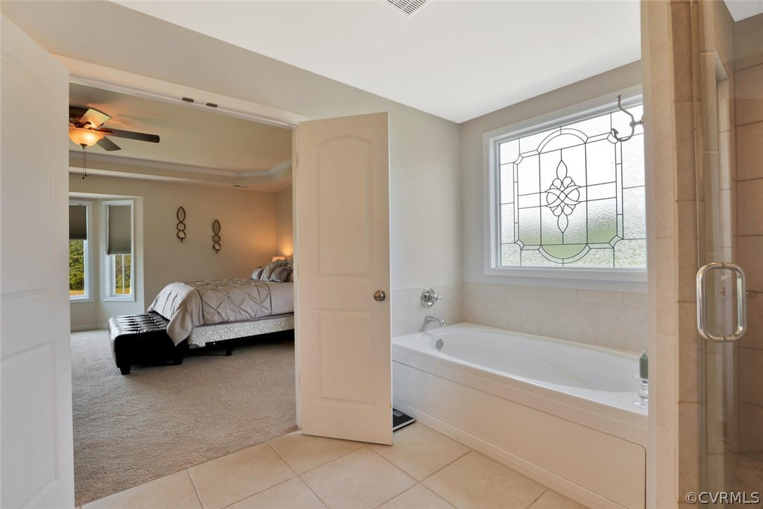 8910 Beaver Bridge Road Moseley, VA 23120 - Photo 24 of 44 a en suite spacious bathroom with a tub shower and window