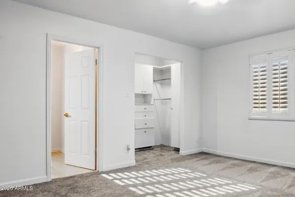 a view of an empty room