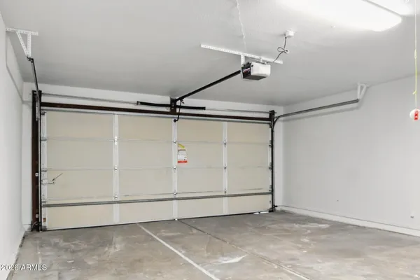 a view of a garage