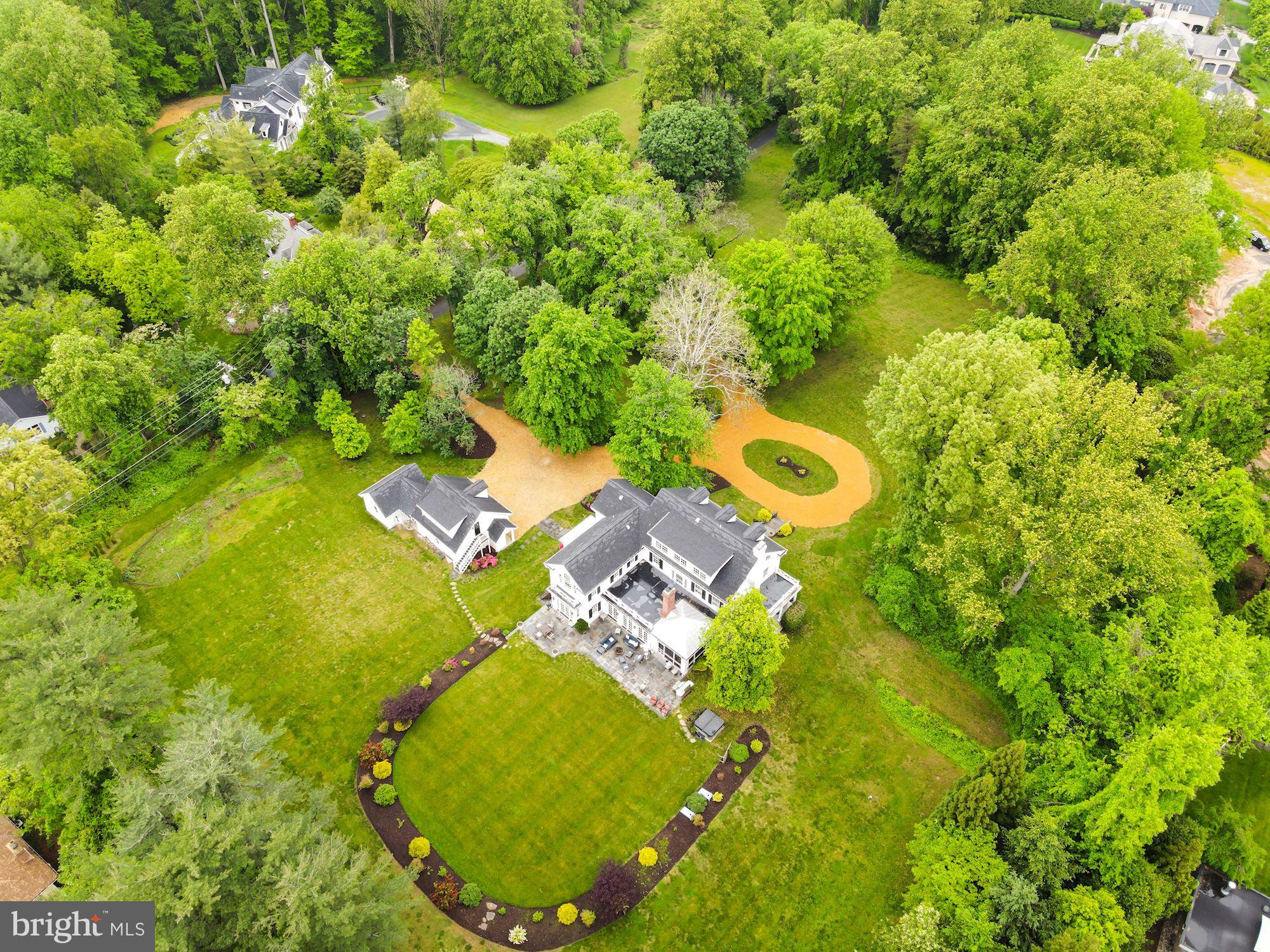 1031 Pine Hill Road McLean, VA 22101 - Photo 37 of 39 an aerial view of a residential houses with yard and swimming pool