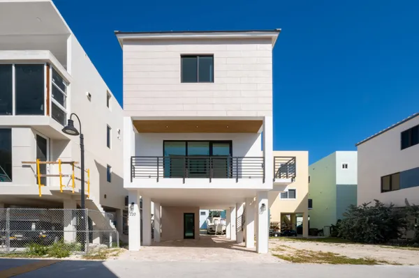 a front view of a building