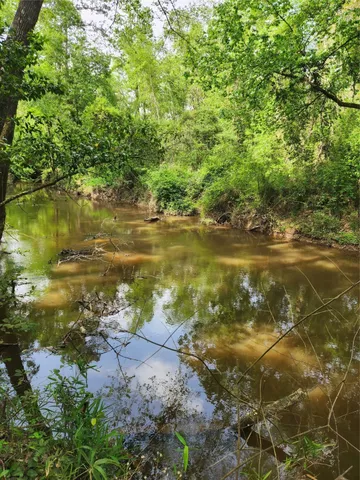 a view of a lake with houses