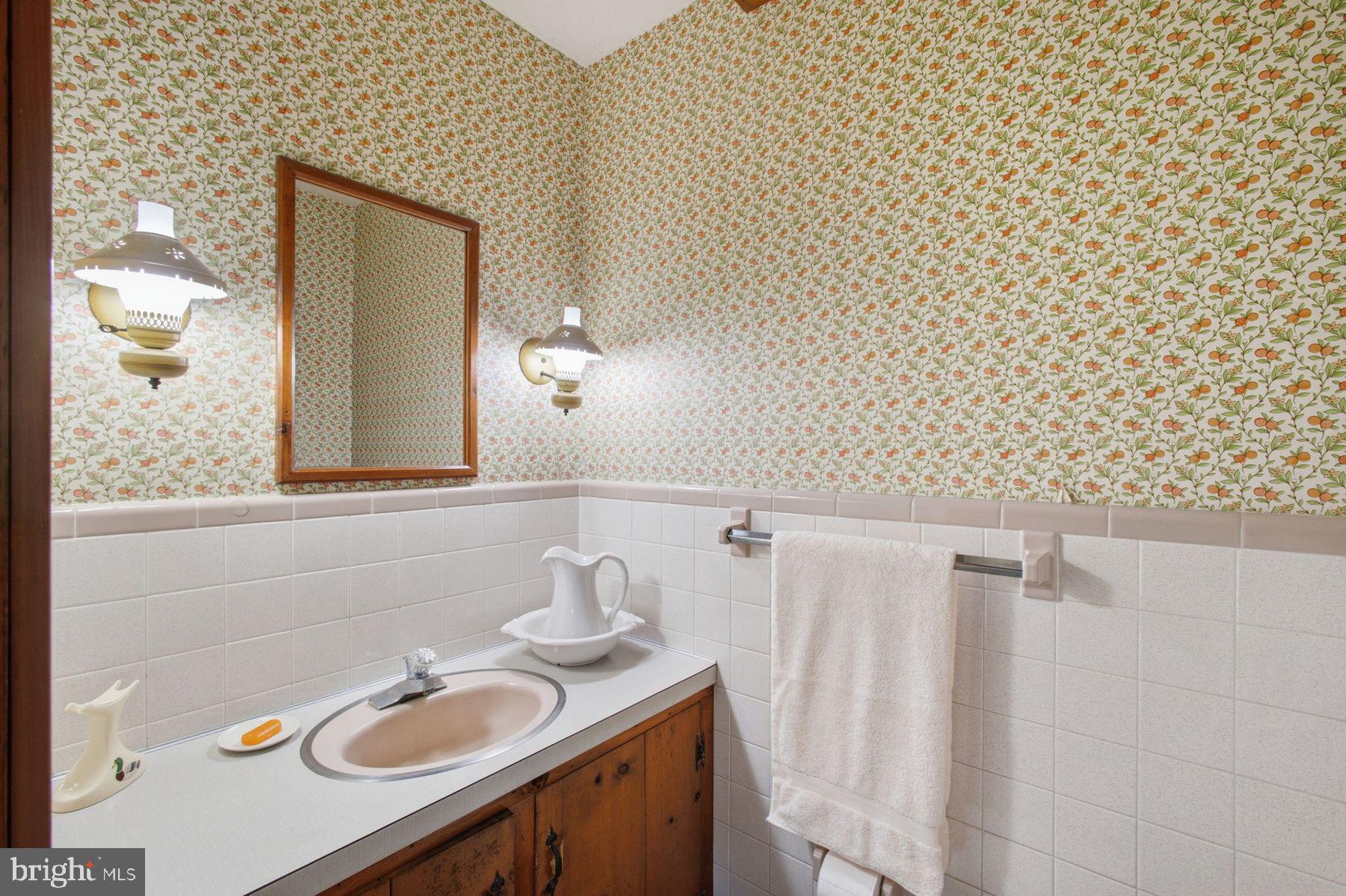 255 Old Mill Road Greenwich, NJ 08323 - Photo 17 of 35 a bathroom with a sink and a mirror