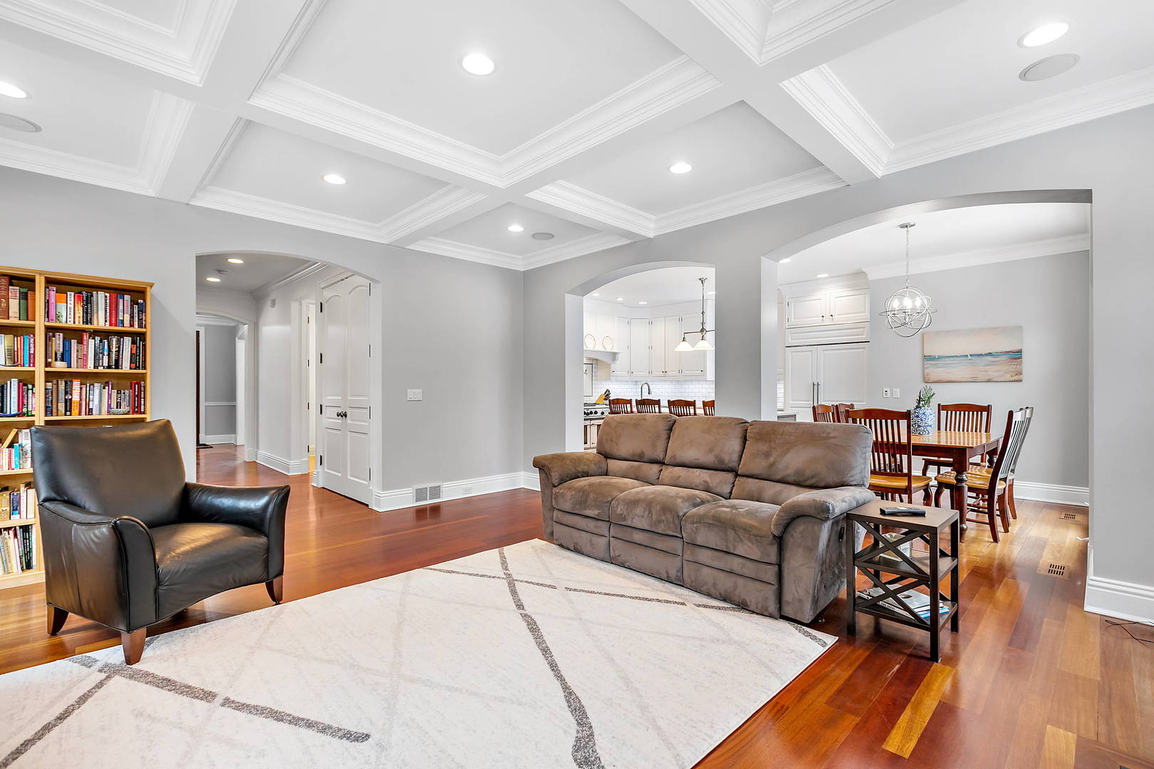594 Willow Road Winnetka, IL 60093 - Photo 11 of 41 a living room with furniture and a wooden floor