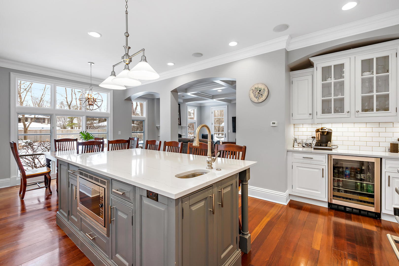 594 Willow Road Winnetka, IL 60093 - Photo 9 of 41 a kitchen with a sink and stove top oven