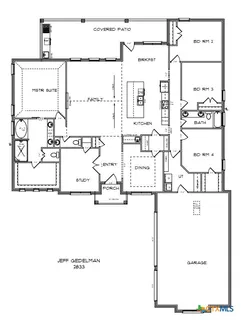 a picture of a room with a white wall and sign