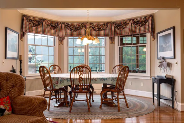 a bedroom with a bed and furniture