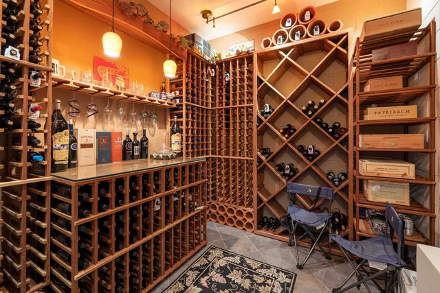 a living room with furniture rug and window
