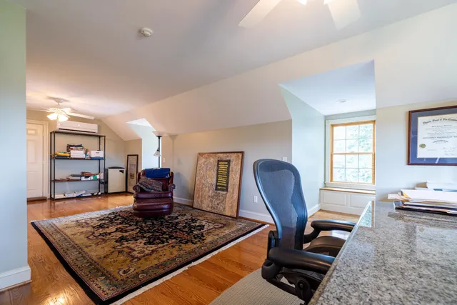 a house view with a garden space