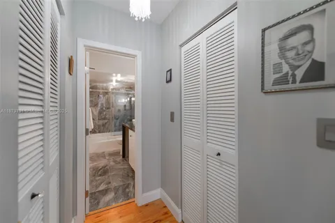 a view of a storage and utility room