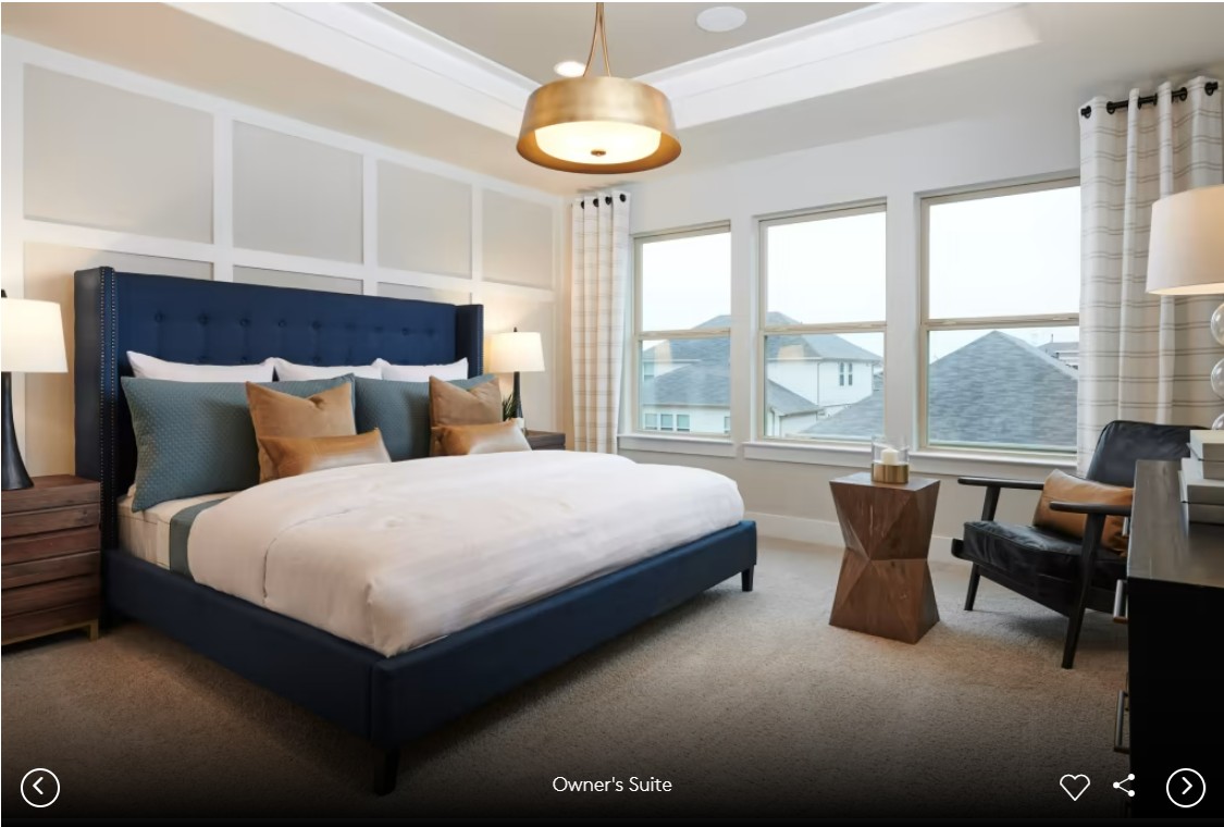 341 Foresail Road Leander, TX 78641 - Photo 8 of 10 a bedroom with a bed and a table