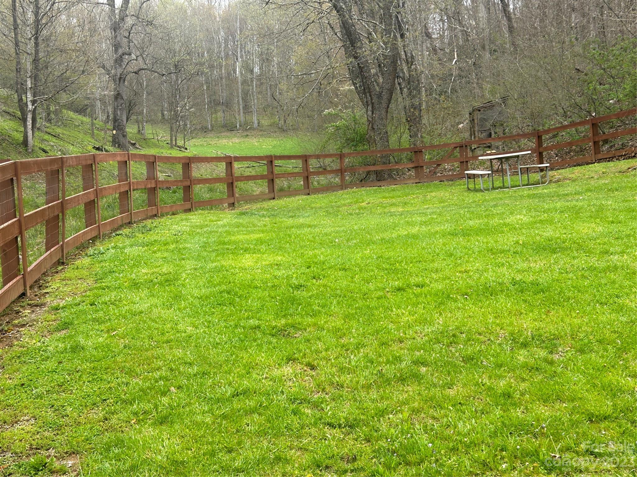 292 Welch Road Lansing, NC 28643 - Photo 37 of 47 a view of backyard with wooden fence