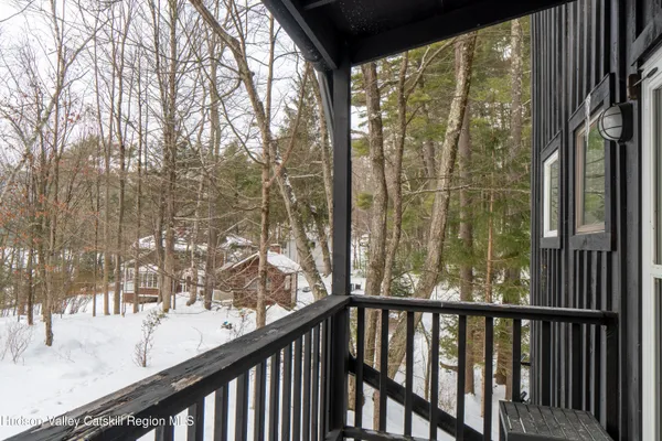a view of a outdoor space and trees in the background