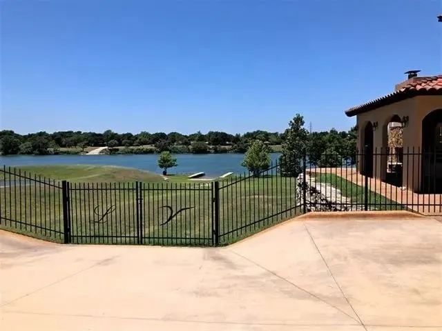 a view of an ocean from a city