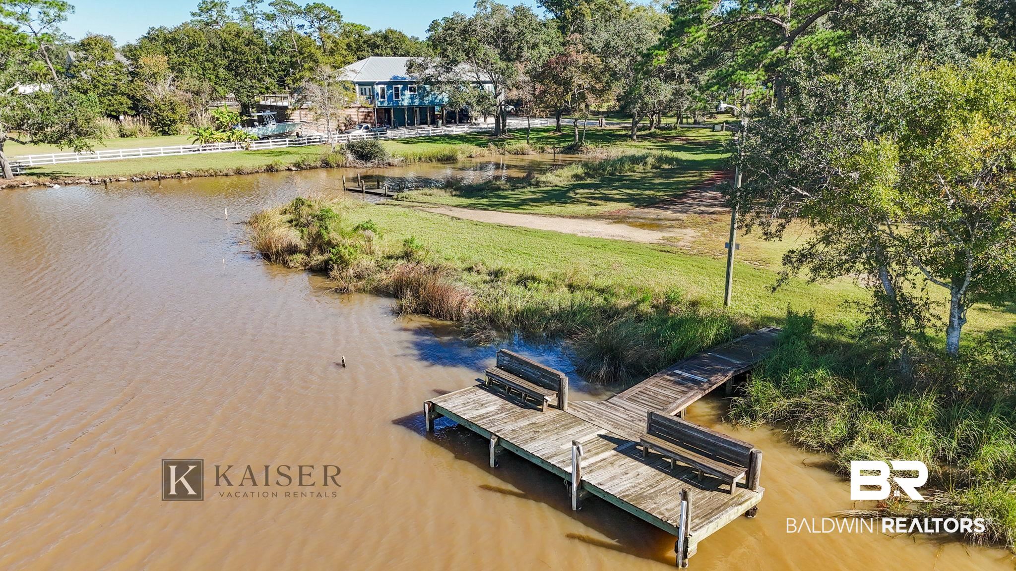 18696 Borck Road Gulf Shores, AL 36542 - Photo 43 of 47 View of dock featuring a water view