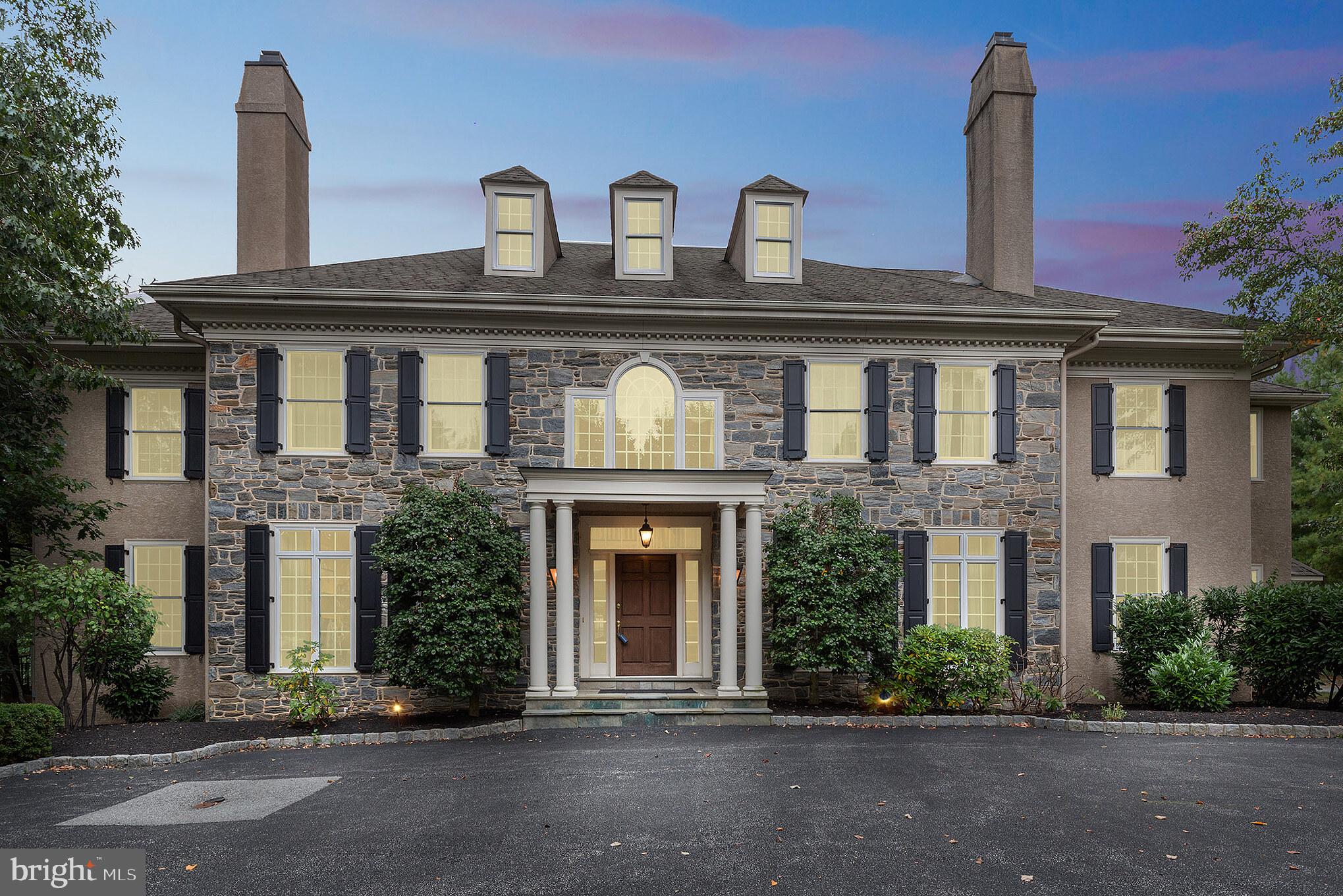 a front view of a house