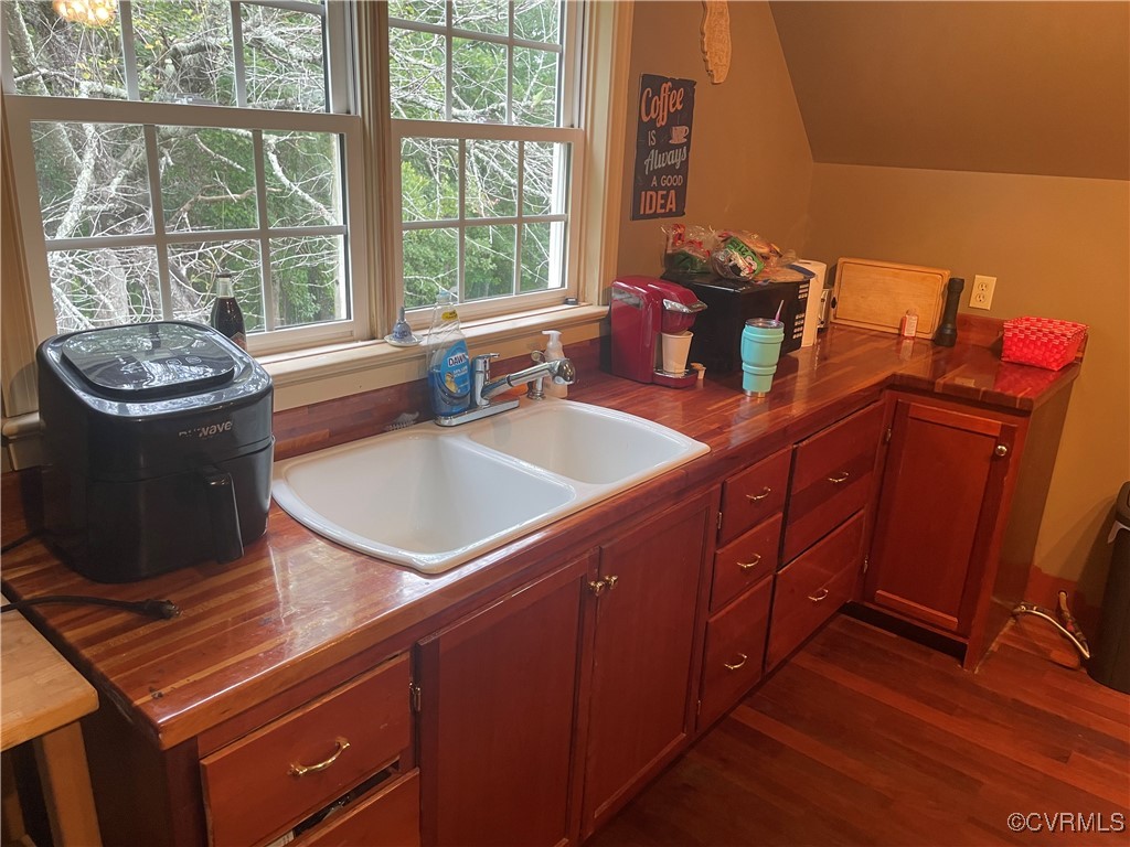 1999 Manteo Road Buckingham, VA 23921 - Photo 6 of 24 a kitchen with a sink cabinets and a large window
