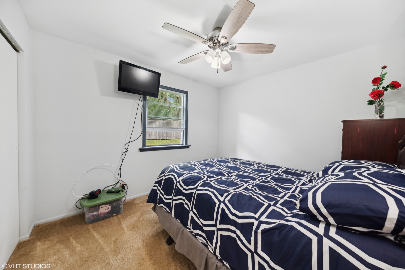 171 Seabury Road Bolingbrook, IL 60440 - Photo 9 of 13 a bedroom with a bed and a chandelier