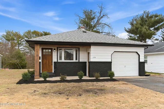 a front view of a house