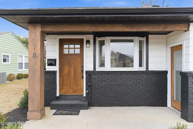 a front view of a house