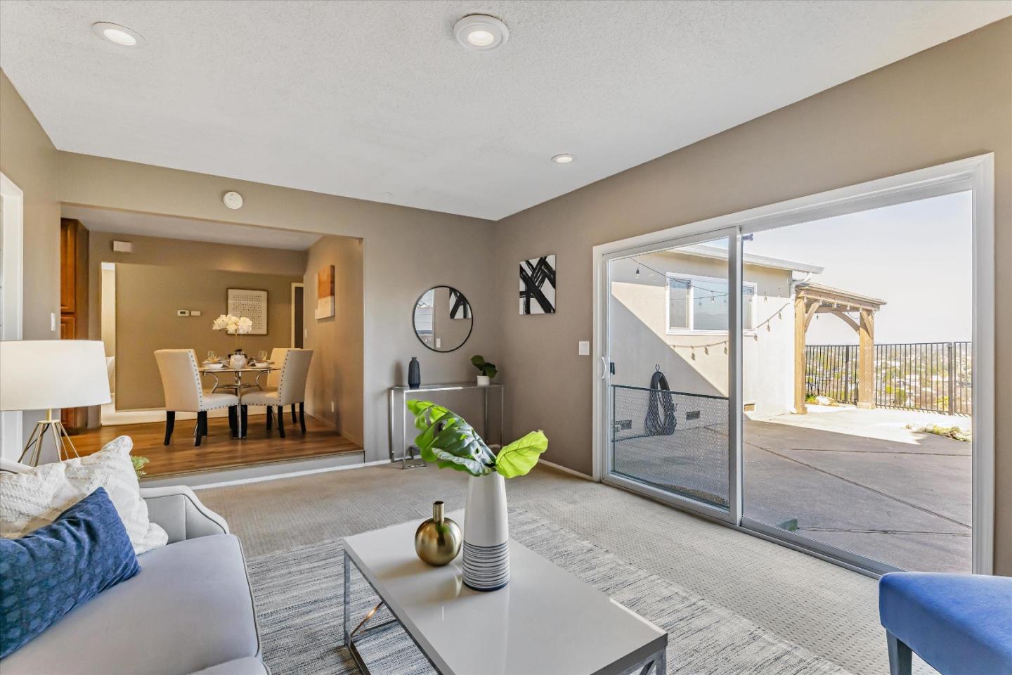 363 River View Drive San Jose, CA 95111 - Photo 12 of 41 a living room with furniture potted plant and wooden floor