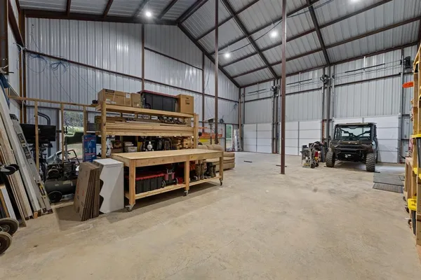 a view of a car garage