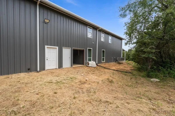 a backyard of a house
