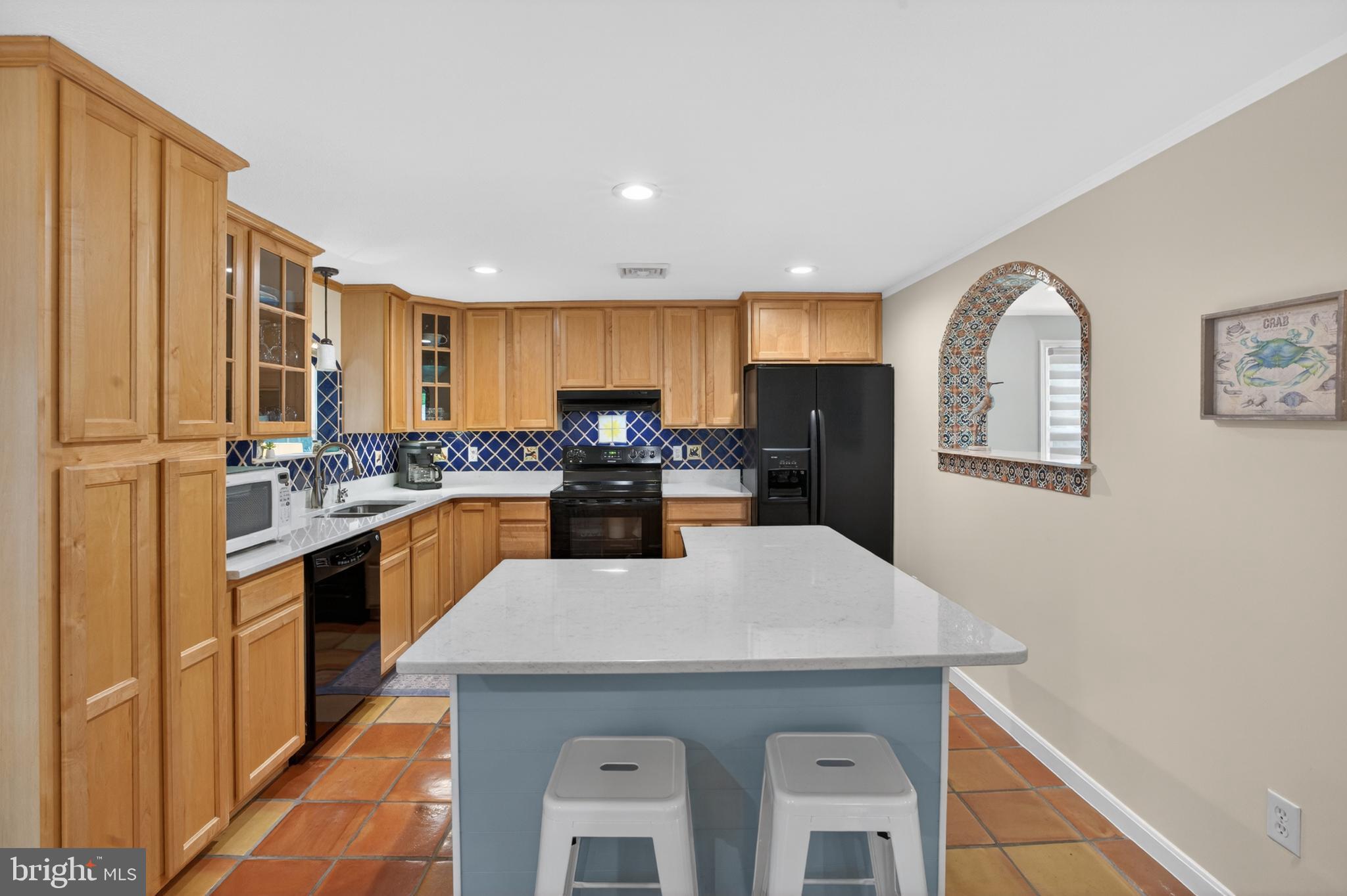 31345 Oak Street Ocean View, DE 19970 - Photo 13 of 49 UPDATED KITCHEN WITH CENTER ISLAND