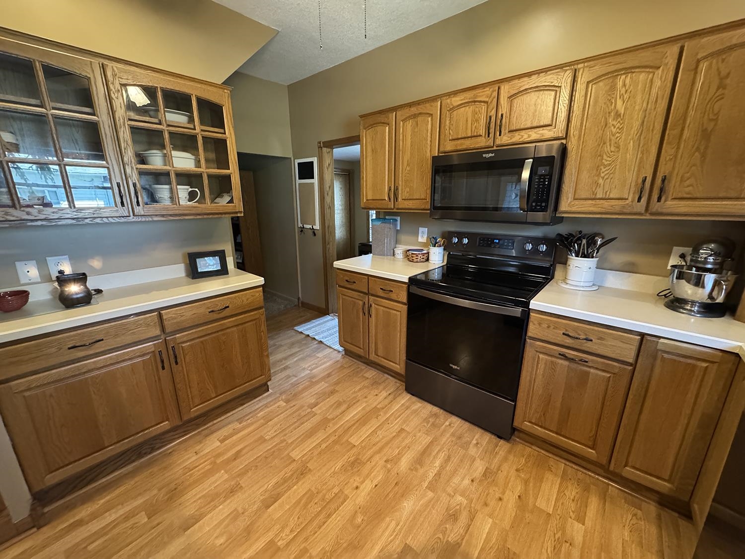80 Snow Street Chadwick, IL 61014 - Photo 14 of 44 a kitchen with stainless steel appliances granite countertop a sink stove and microwave