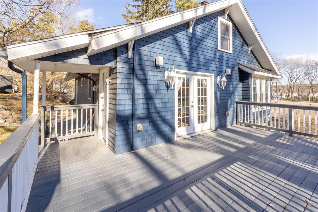 a view of a house with a deck
