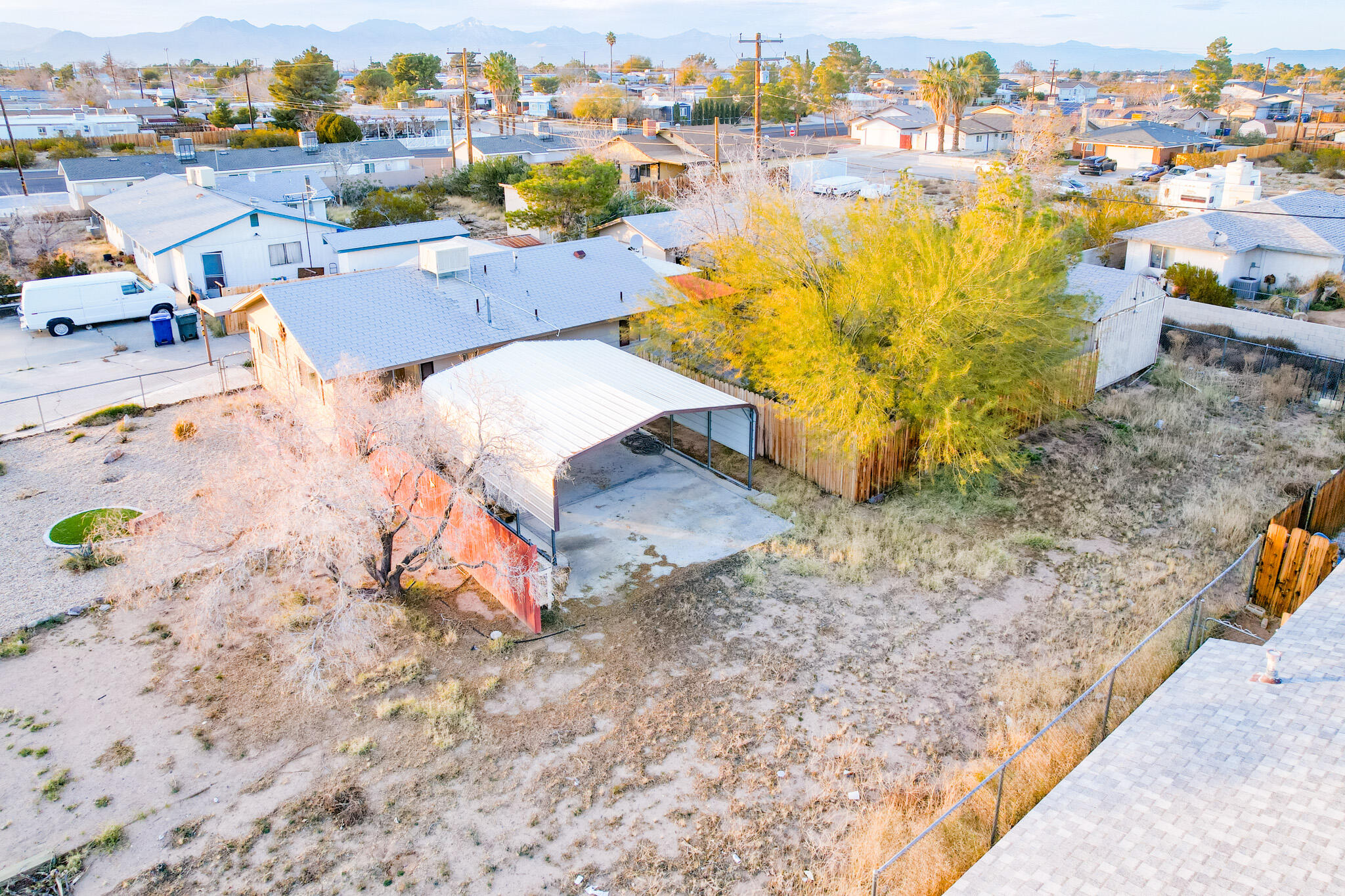 1228 West St George Avenue Ridgecrest, CA 93555 - Photo 27 of 30 an aerial view of residential houses with outdoor space