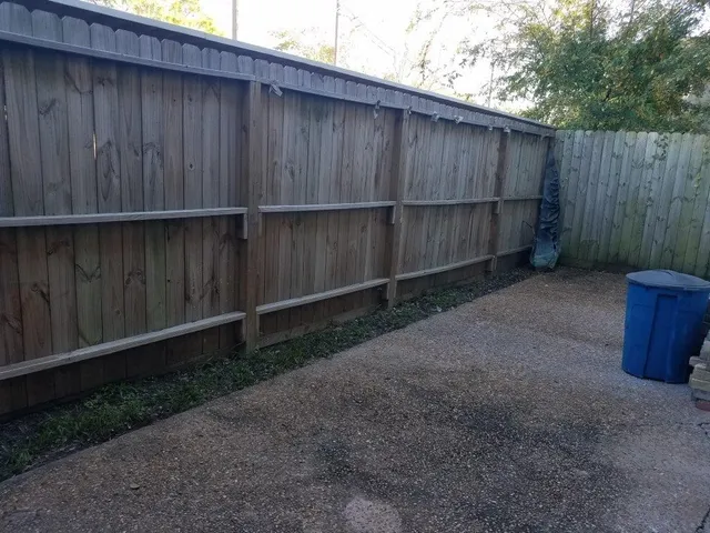 a backyard of a house
