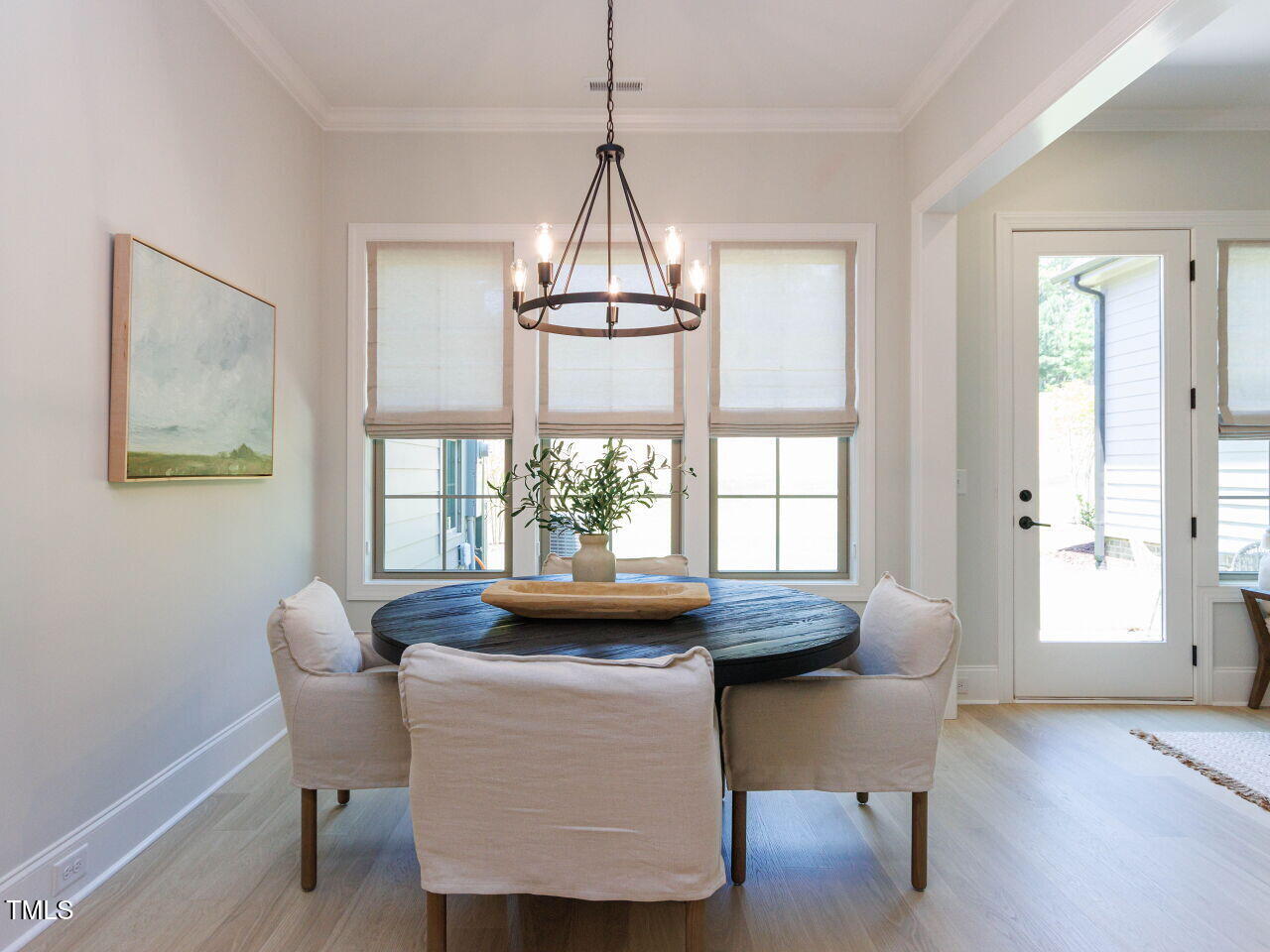 1031 Coldspring Circle Durham, NC 27705 - Photo 15 of 44 a view of a dining room with furniture window and outside view