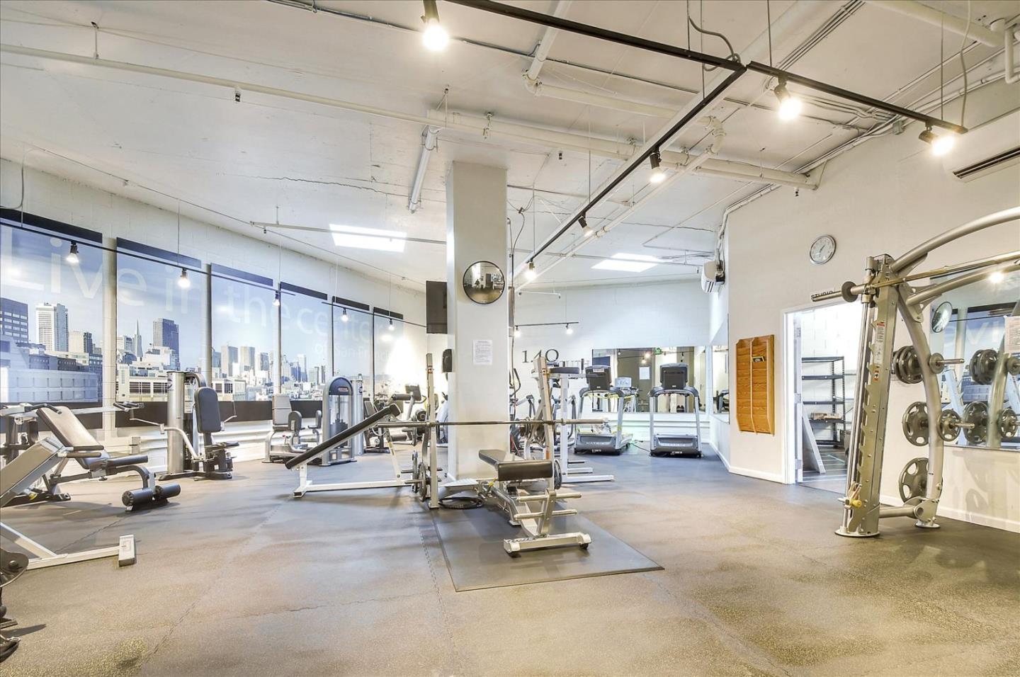 140 South Van Ness Avenue, Unit 422 San Francisco, CA 94103 - Photo 30 of 32 a view of a room with gym equipment