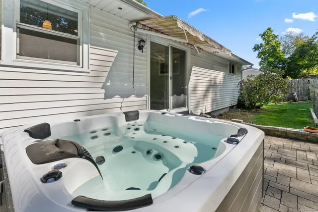 a roof deck with yard