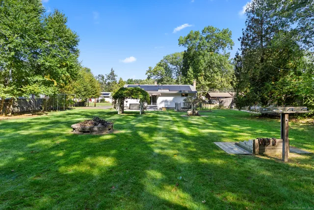 a house view with a garden space