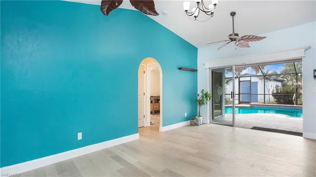 wooden floor in an empty room and window