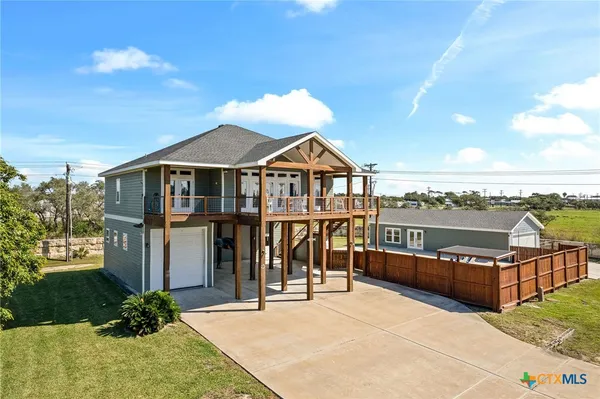 a view of a house with a balcony