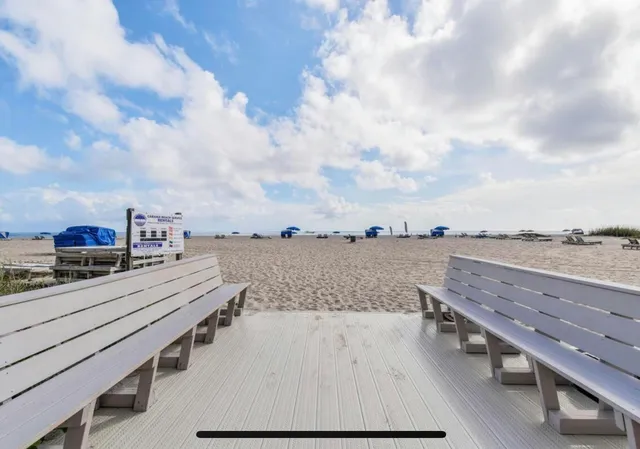 a view of beach and ocean