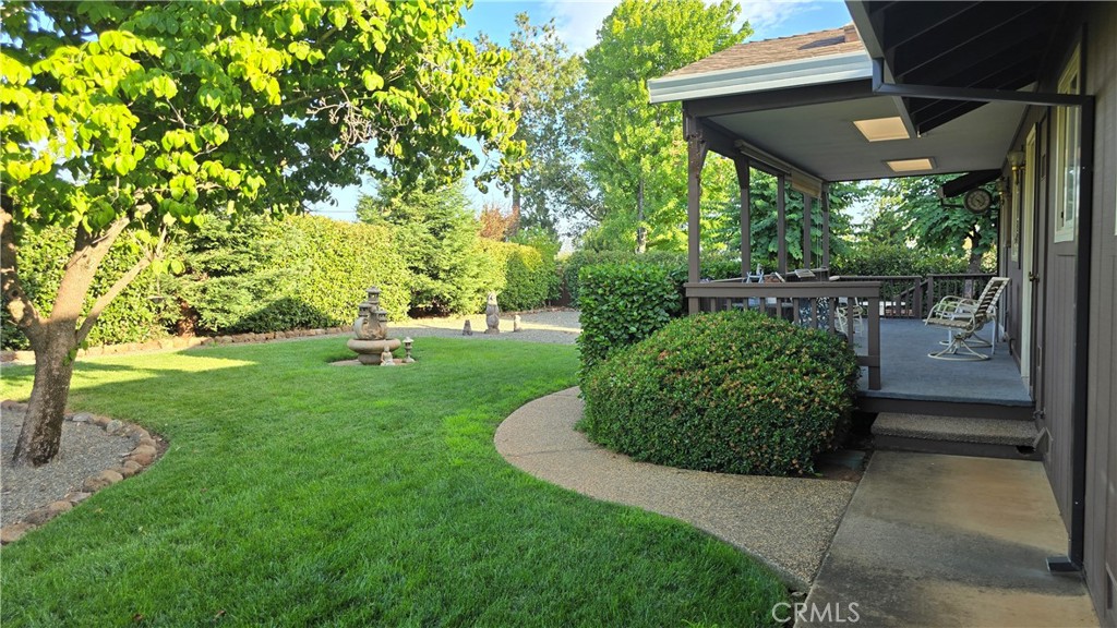 5770 Ingalls Road Paradise, CA 95969 - Photo 47 of 63 a view of a backyard with couches plants and large tree