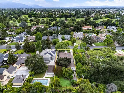an aerial view of a city with lots of residential buildings