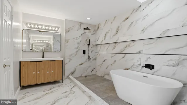 a view of a balcony with a door