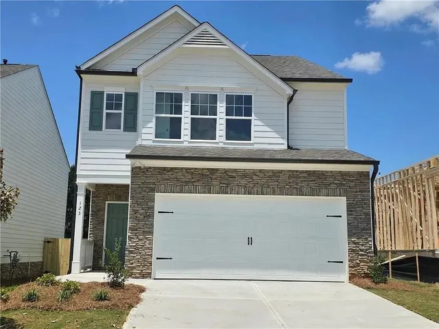 a front view of a house