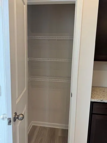 a close view of closet