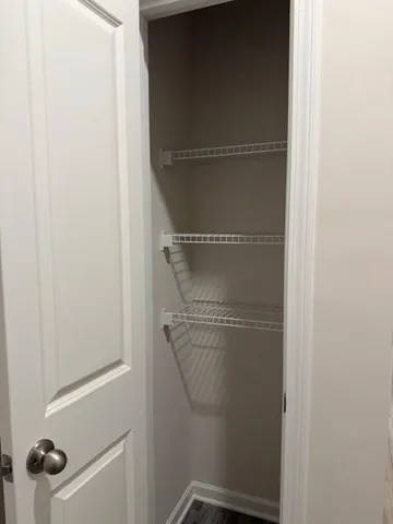 a close view of closet